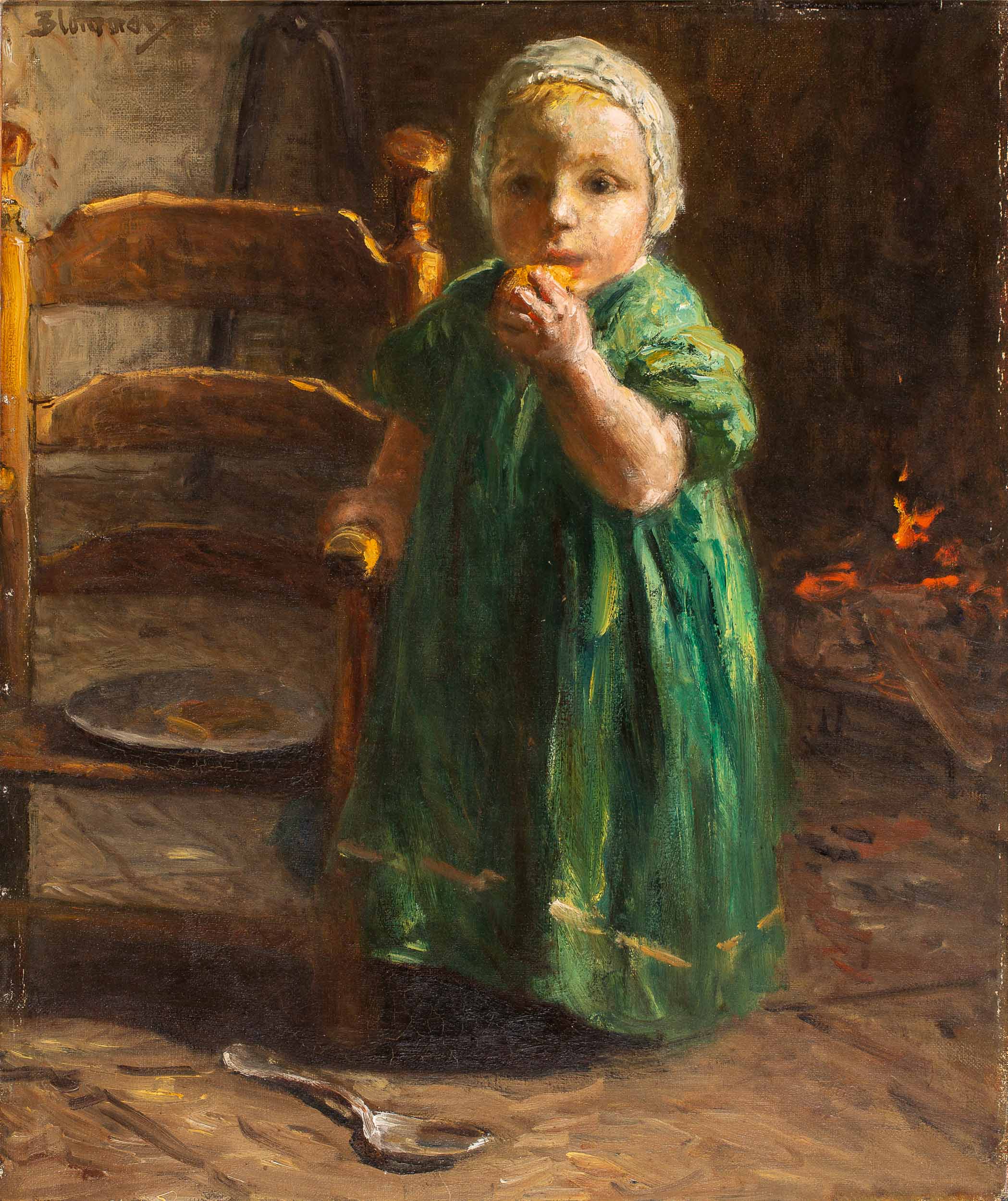 Little girl in green dress (c. 1895)